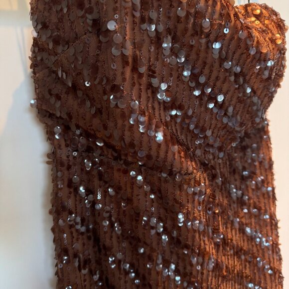 CAMILA COELHO Embellished Maxi Dress in Caramel Size Large REVOLVE - Picture 4 of 9